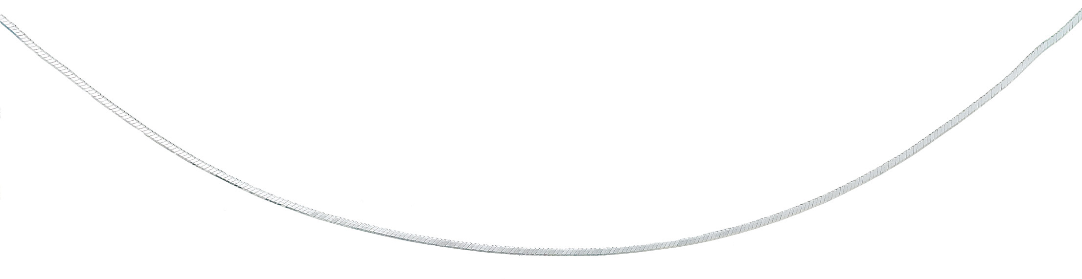 Diamond-Cut Snake Necklace, 16.0 in