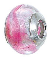 Murano Glass, Pink Swirl