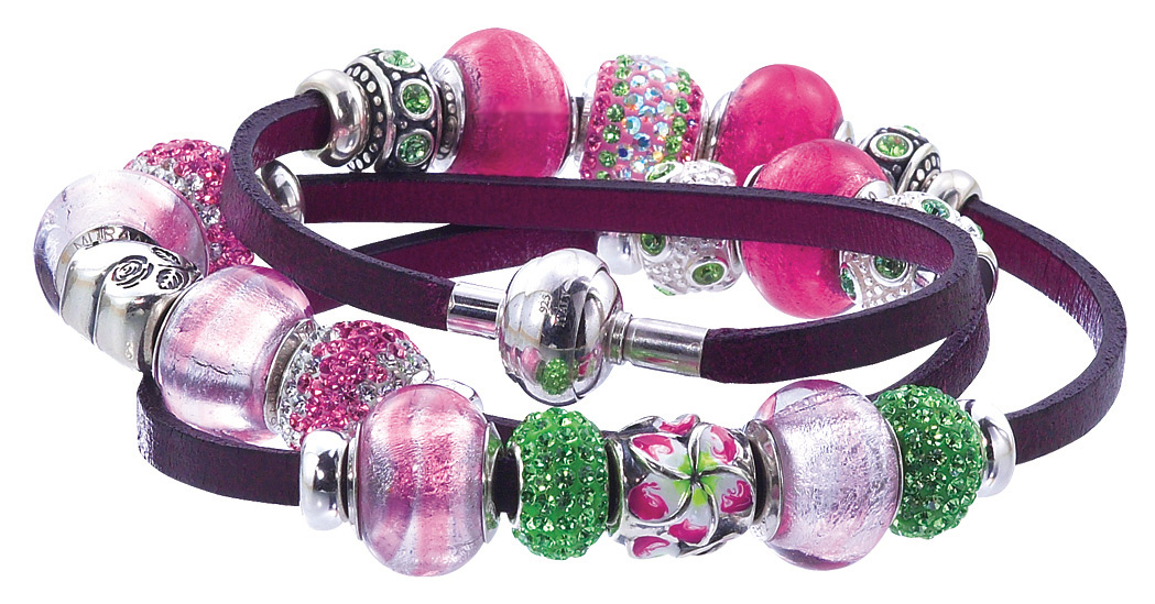 Magnetic Leather Wrap, Pink