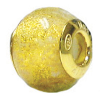 Murano Glass, Gold Plated, White & Gold