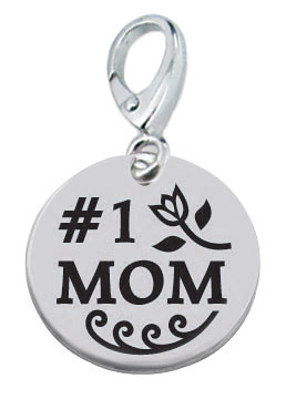 #1 Mom Disc Charm