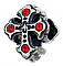 Cross w/ Red Crystals