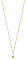 Lariat w/ Bead, No Clasp, Gold-Plated, 32.0 in