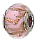 Murano Glass, Pink w/ Copper Glitter