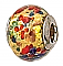 Murano Glass, Gold w/ Multicolor Dots