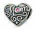 Mom Heart w/ Pink CZ