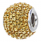Pave Crystal Ball, Gold