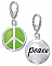 Peace Sign with Enamel