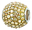 Pave Crystal Ball, Golden Shadow Iridescent