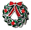 Christmas Wreath, Enameled
