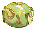 Murano Glass, Gold Plated, Green & Copper & Gold