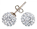 Swarovski Crystal Pave Stud Earrings, April
