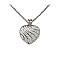 Sterling Silver Crystal Heart Necklace, 16-18" Adj