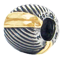 Cable Spacer w/ Gold Edges, Two-Tone