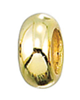Round Stopper (Silicone), Gold-Plated