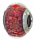 Murano Glass (Slim), Red w/ Copper Glitter