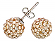 Swarovski Crystal Pave Stud Earrings, November