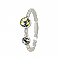 Stackable Ring, Crystal/Lg Canary Swarovski Crystals