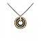 Sterling Silver Multicolor Crystal Necklace, 16-18" Adj